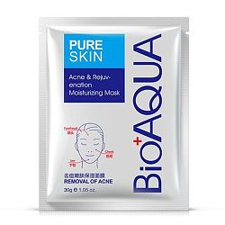 Тканевая маска для лица Bioaqua увлажняющая для удаления угрей 30 г КМ21-404