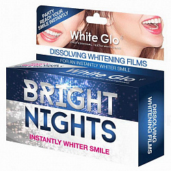 Полоски отбеливающие White Glo Bright Nights №6