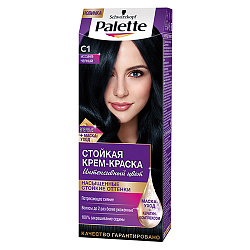Крем - краска для волос Palette Интенсивный цвет 1-1 Иссиня-черный C1 50 мл