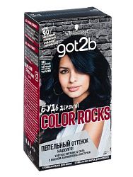 Краска для волос Got2b Color Rocks стойкая 322 Угольный черный 142,5 мл