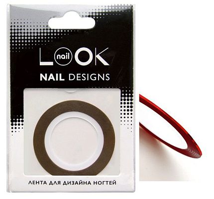 
                                Лента NLOOK 50225 для дизайна ногтей красный