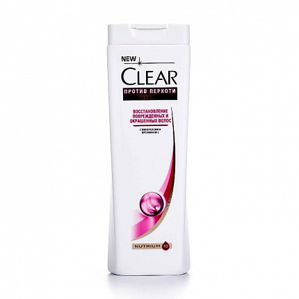 
                                Шампунь для волос Clear Women Восстановление поврежденных и окрашенных волос 400 мл