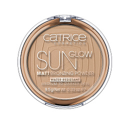 Пудра для лица Catrice Sun Glow Matt Bronzing Powder Матирующая с эффектом загара компактная 035 натуральный брондовый
