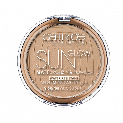 
                                Пудра для лица Catrice Sun Glow Matt Bronzing Powder Матирующая с эффектом загара компактная 035 натуральный брондовый
