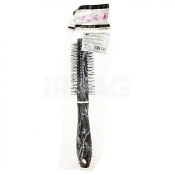 Расческа для волос MingFa брашинг черная с белым КМ21-528