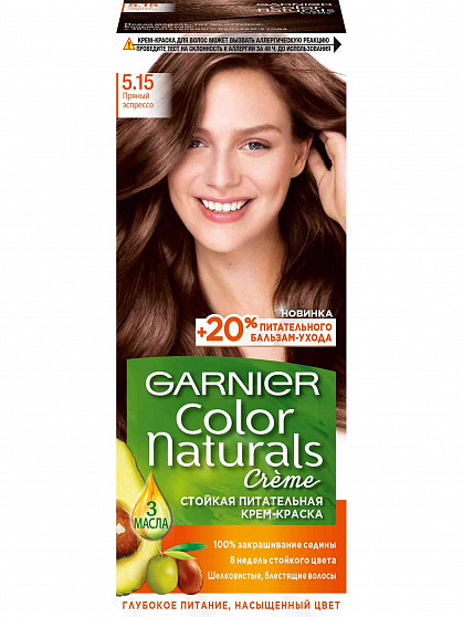 
                                Крем-краска для волос Garnier Color Naturals 5.15 Пряный эспрессо 110мл