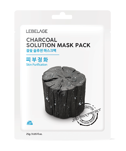 
                                Тканевая маска для лица Lebelage древесный уголь 25 г
