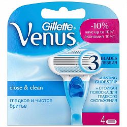 Кассета сменная для бритья Gillette VENUS 4шт