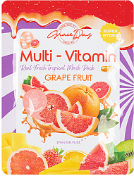 Тканевая маска для лица Grace Day Multi-Vitamin с экстрактом Грейпфрута 27 г