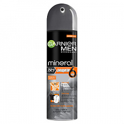 Дезодорант - спрей Garnier Mineral Men Защита 6 Очищающая Моринга 150 мл