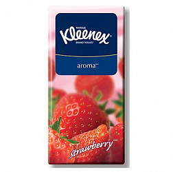 Носовые платочки Kleenex Classic Клубника бумажные 10 шт