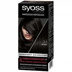 Краска для волос Syoss Color 1-1 Черный 50 мл