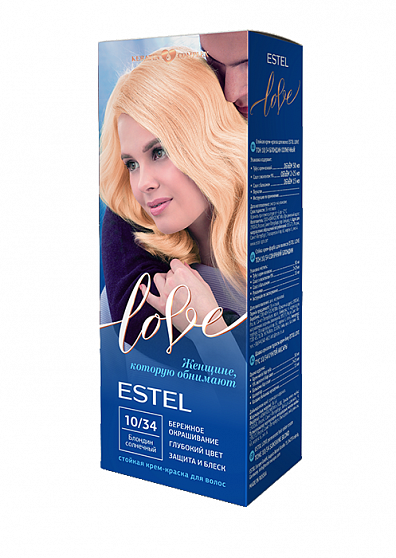 
                                Краска для волос Estel Love №10/34 солнечный блондин