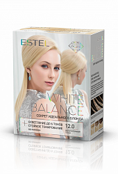 Эстель White Balance Набор "Секрет идеального блонда" тон 12.0 Восхитительный топаз