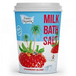 Соль для ванн Funny Organix Strawberry Island молочная 500 г