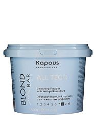 Порошок для волос Kapous Professional Blond Bar обесцвечивающий антижёлтый эффект 8 тонов 500 г