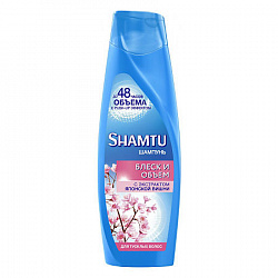 Шампунь для волос Shamtu Блеск и объем Экстракт японской вишни 360 мл