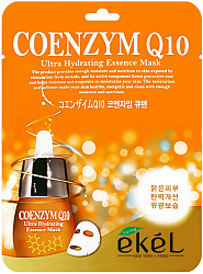 Тканевая маска для лица Ekel Coenzyme Q10 ультраувлажняющая с коэнзимом Q10 25 мл