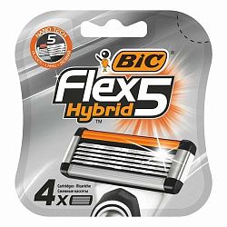 Кассеты для станка Bic Flex 5 Hybrid 4 шт