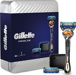 Подарочный набор Gillette Fusion Proglide (бритва + 2 кассеты + чехол)