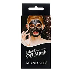 Маска для лица MondSub с черными блестками, 5 шт