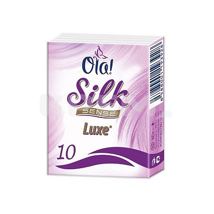 
                                Платочки носовые бумажные OLA Silk Sense Luxe 10шт