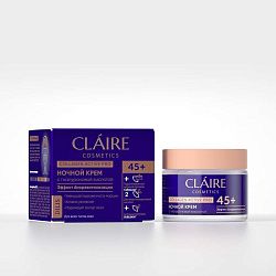 Крем для лица Claire Dilis Collagen Active Pro ночной уменьшение морщин 45+ 50 мл
