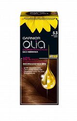 Крем - краска для волос Garnier Olia с цветочными маслами, без аммиака 5.3 Каштановое золото 110 мл