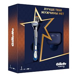 Подарочный набор Gillette Fusion (бритва + касста Proglide + чехол)