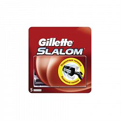 Кассета сменная для бритья Gillette SLALOM Push Clean 5шт