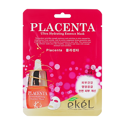 
                                Тканевая маска для лица Ekel Placenta ультраувлажняющая с экстрактом плаценты 25 мл