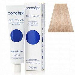 Краска для волос CONCEPT Soft Touch Ультра светлый блондин золотисто-перламутровый 10.38 100 мл
