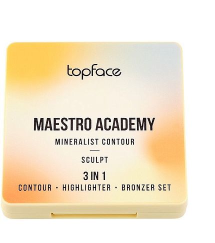 
                                Палетка для контуринга TopFace Maestro Academy Mineralist Contour тон 002