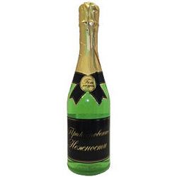 Гель для душа шампанское "Прикосновение нежности" зелёный 550 мл
