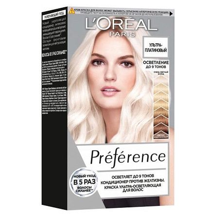 
                                Краска для волос L'Oreal Preference 9L Ультра-платиновый блонд 176 мл