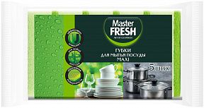 Губка для мытья посуды Master Fresh Maxi 5 шт