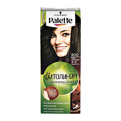 Крем - краска для волос Palette Фитолиния 3-0 Темно-Каштановый 50 мл