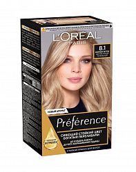 Краска для волос L'Oreal Preference Cool Blondes оттенок 8.1 Копенгаген
