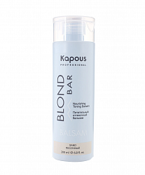 Бальзам для волос Kapous Professional Blond Bar оттеночный питательный Песочный 200 мл