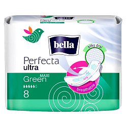 Прокладки гигиенические Bella Perfecta Ultra Maxi Green 8 шт