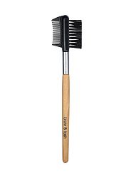 DV Щёточка - расчёска для бровей и ресниц натуральный ворс деревянная ручка 18 см 115-077