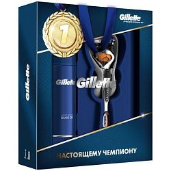 Подарочный набор Gillette Proglide (бритва с 1 сменной кассетой и гель для бритья 75 мл)