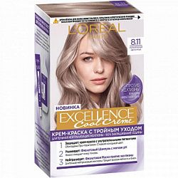 Краска для волос L'Oreal Excellence Cool Creme оттенок 8.11 светло-русый