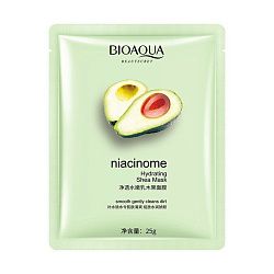 Тканевая маска для лица BioAqua с экстрактом авокадо 25 г