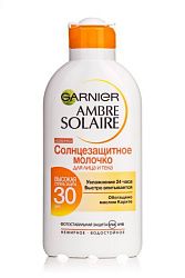 Молочко для тела Garnier Ambre Solaire солнцезащитное ультраувлажняющее SPF30 200 мл