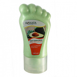 Скраб - крем для ног Sanata Cosmetics Авокадо экспресс-увлажнение 180 г