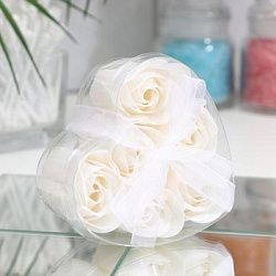 Подарочный набор Secret Beauty Белые розы (6 мыльных лепестков)