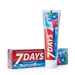 Зубная паста 7 дней Rezolut тройное действие 100 мл