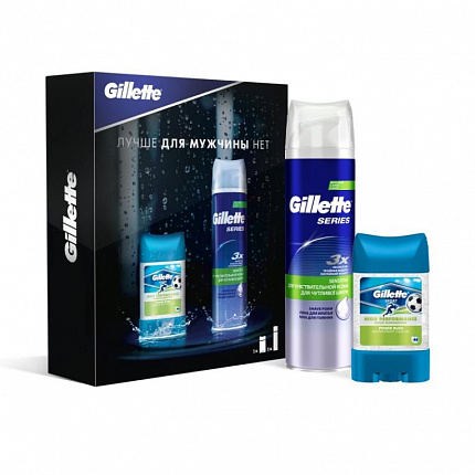 
                                Подарочный набор Gillette Series (пена для бритья и гелевый дезодорант)