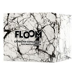 Салфетки бумжные Floom косметические 2-слойные Classic мрамор 50 шт